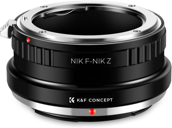 K&F Concept NIK-NIK Z Bajonettadapter Objektiv Ring für Nikon F Objektiv auf Nikon Z 7 und Nikon Z 6