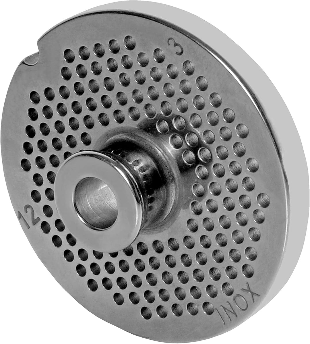 Wolfcut INOX Lochscheiben mit Nabe kompatibel mit Fleischwolf Hendi Kitchenline 12 (3,0 mm), 3,0 mm