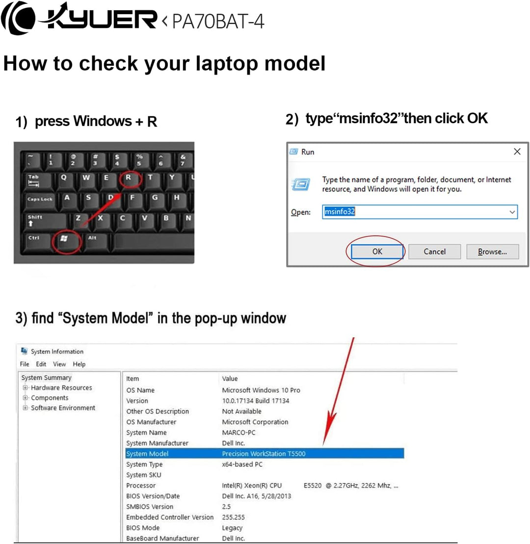K KYUER 66Wh PA70BAT-4 Laptop Akku für Powerspec 1710 Medion Erazer X7855 X7857 X7859 Sager NP8370 N