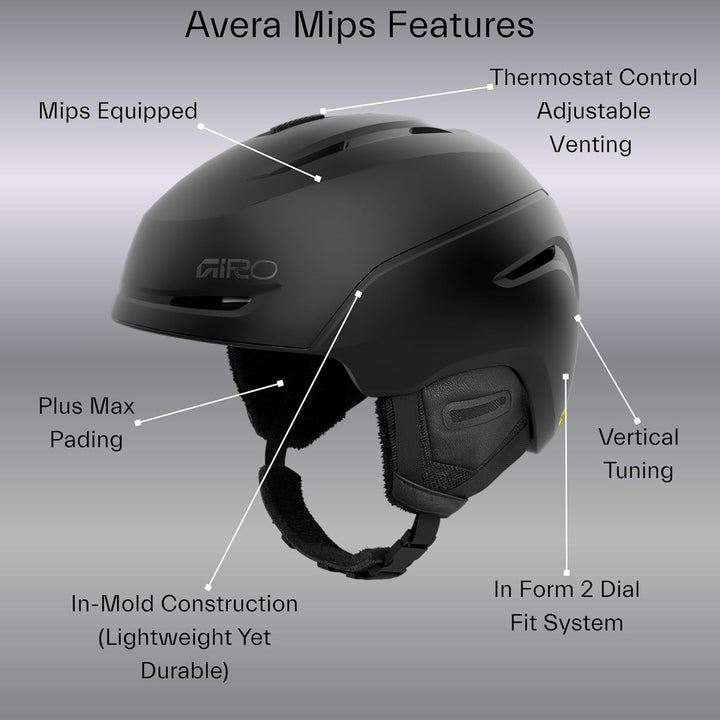 Giro Avera Damen Skihelm MIPS Matte Pfauenperle S, Matte Pfauenperle S
