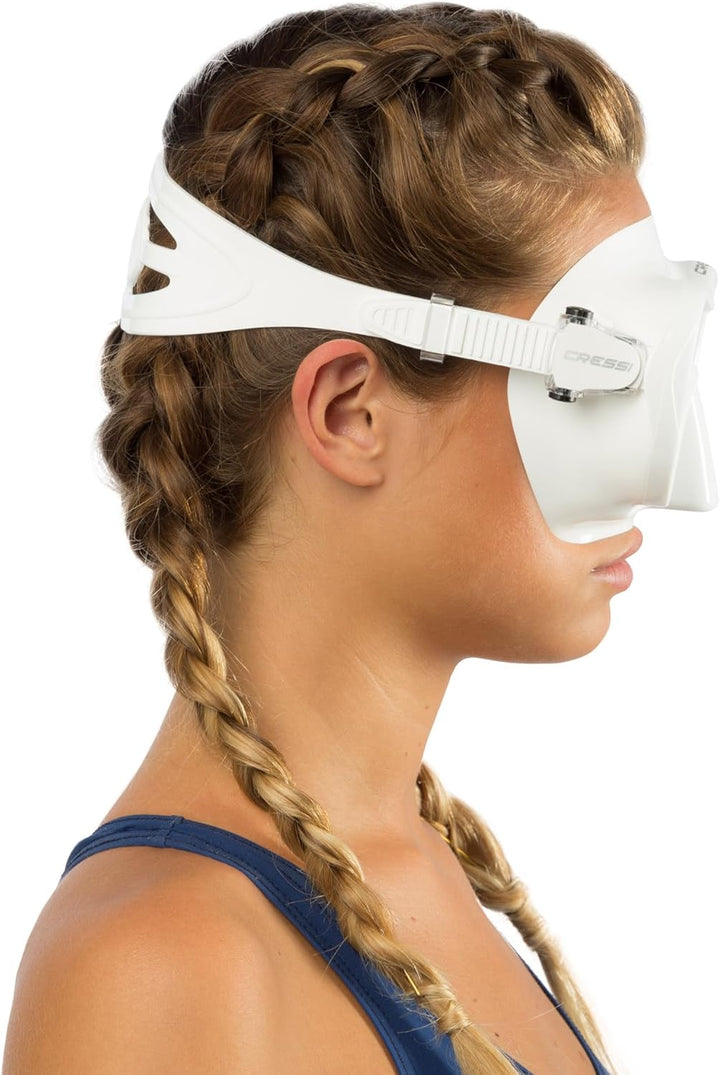 Cressi F1 - Rahmenlose Maske oder Rahmenlose Maske + Schnorchel Dry Combo Set zum Tauchen und Schnor