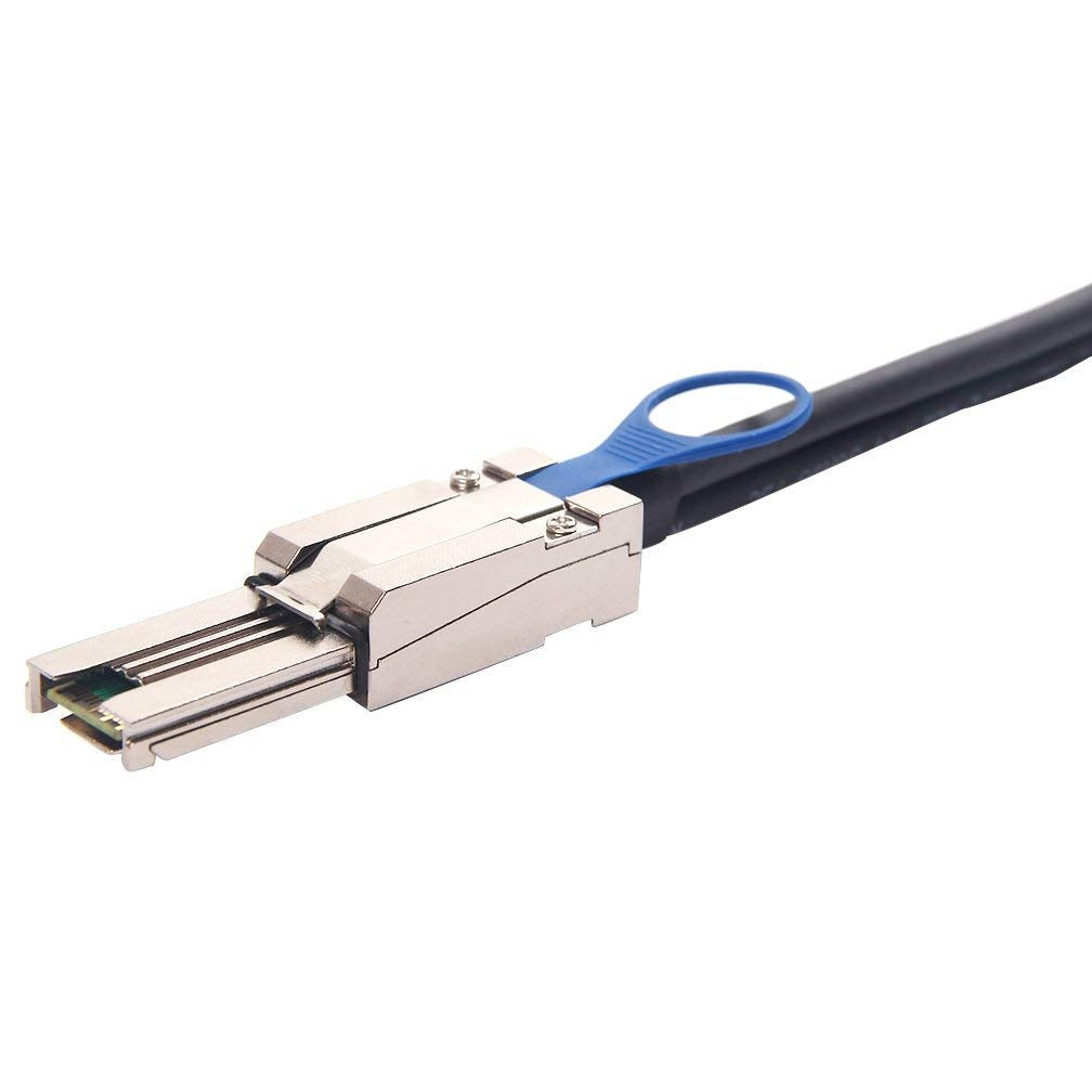 10Gtek® 6G External Mini SAS Kabel SFF-8088 zu SFF-8088, 100-Ohm, 2-Meter(6.5-ft) 2m SFF-8088 zu SFF
