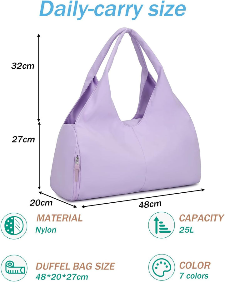 Reisetasche Sporttasche Damen Handgepäck mit Schuhfach & Nassfach Trainingstasche kleine Sport Tasch