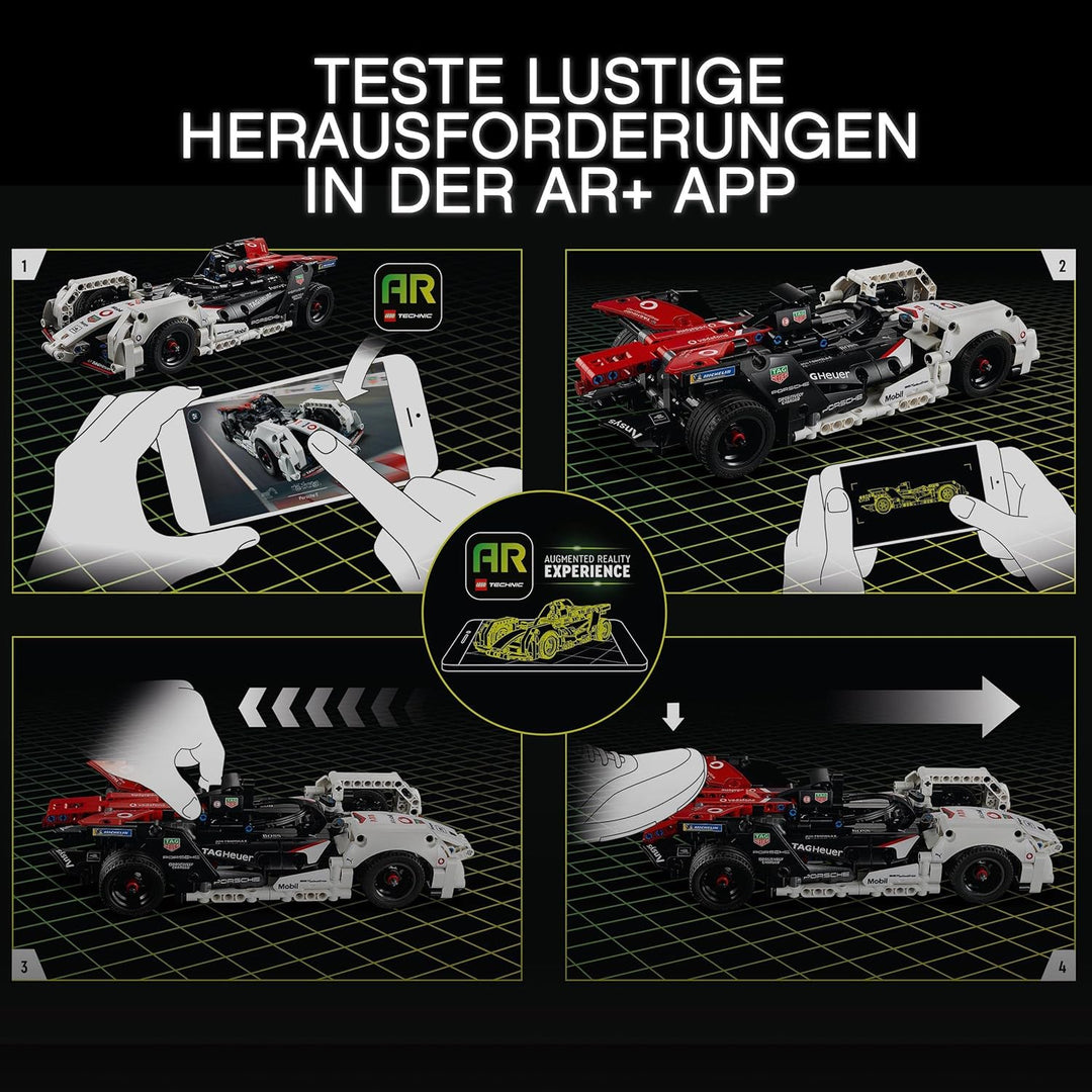 LEGO 42137 Technic Formula E Porsche 99X Electric, Rennauto für Jungen und Mädchen, Modellauto-Bausa