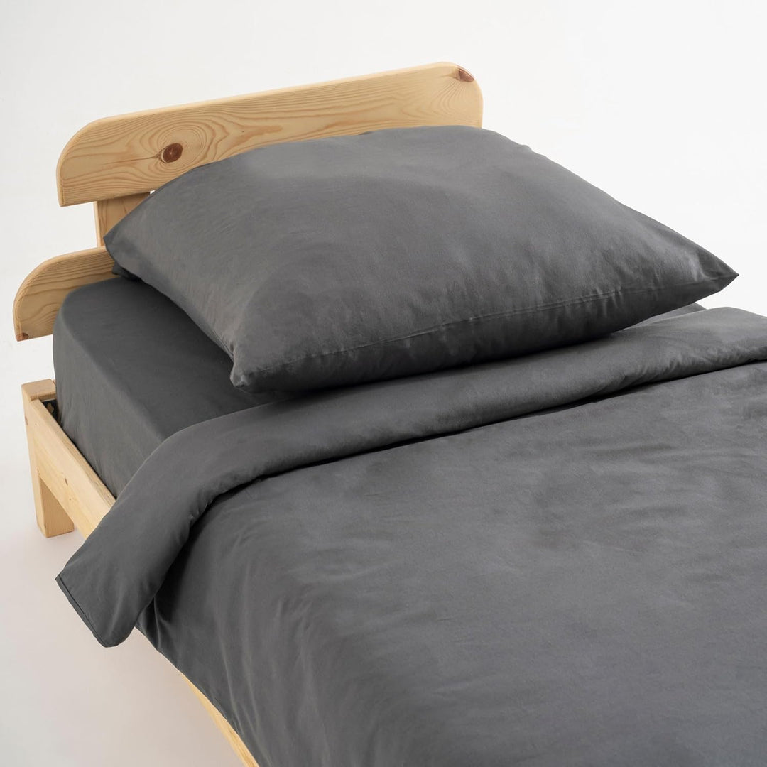 %100 Baumwolle Bettwäsche Set / 1 Hochwertige Atmungsaktive Renforce Bettbezug 135 x 200 cm + 1 Kopf