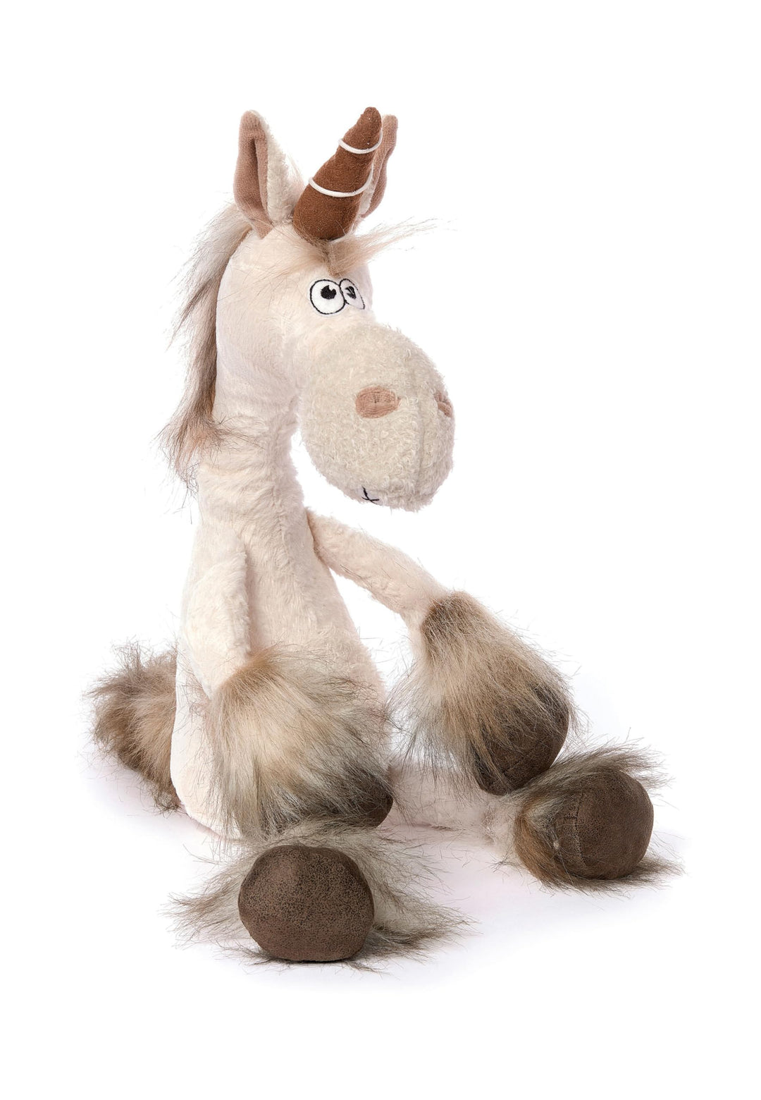 SIGIKID 38488 Uni Que L Beasts Town Kinder und Erwachsene Kuscheltier empfohlen ab 3 Jahren weiss, g