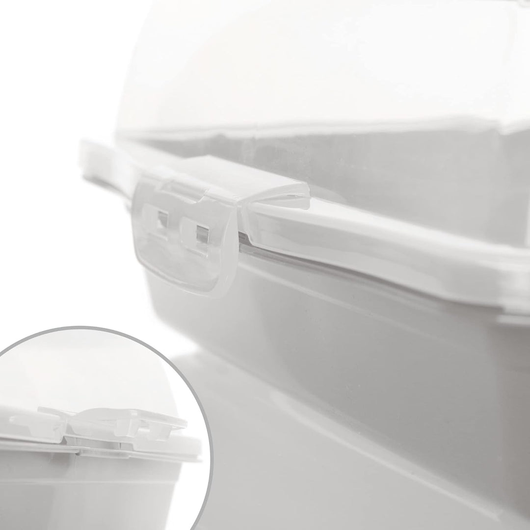 com-four® Kuchenbehälter - Transportbox für Kuchen und Lebensmittel - Aufbewahrungsbehälter mit Deck