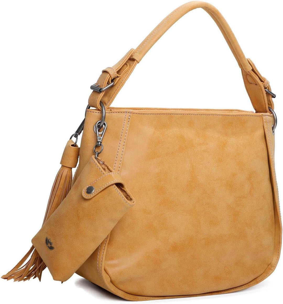 Fritzi aus Preussen Damen Fritzi 2 Medium Hobo Schultertasche Honey Mustard, Honey Mustard