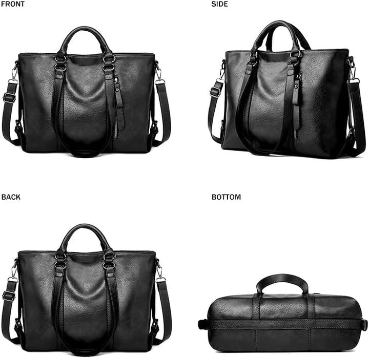 Coolives Damentasche Damen Henkeltasche mit Schultergurt aus PU-Leder Vintage Handtasche Retro Tasch
