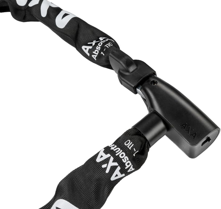 AXA Absolute 7-110 Kettenschloss – Länge 110 cm – Sicherheitsstufe 7 – Stahlglieder 7 mm – Extra lan