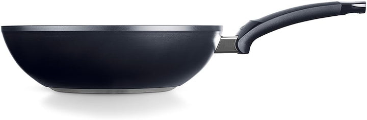 Fissler Ceratal Orbit Black/Aluminium-Wok (Ø 28 cm, 3,7 L) Keramik-Bratpfanne beschichtet antihaften