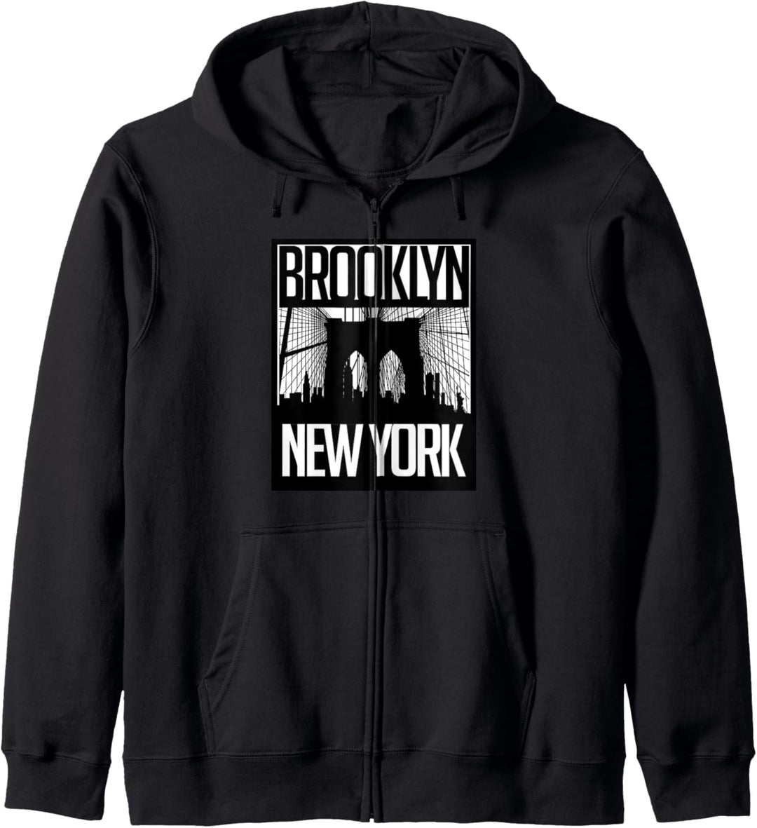 Brooklyn Bridge Shirt, Brooklyn New York City Graphic Design Kapuzenjacke