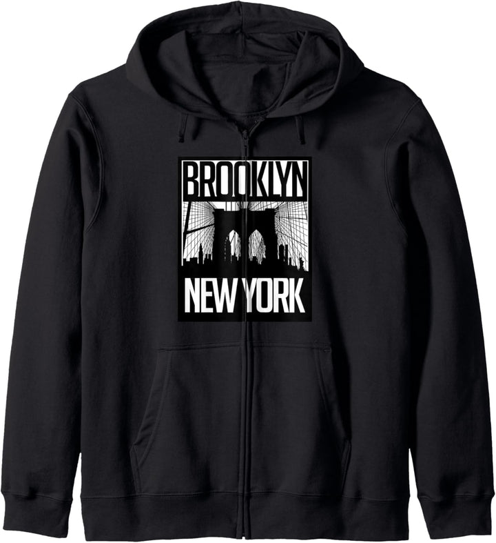 Brooklyn Bridge Shirt, Brooklyn New York City Graphic Design Kapuzenjacke