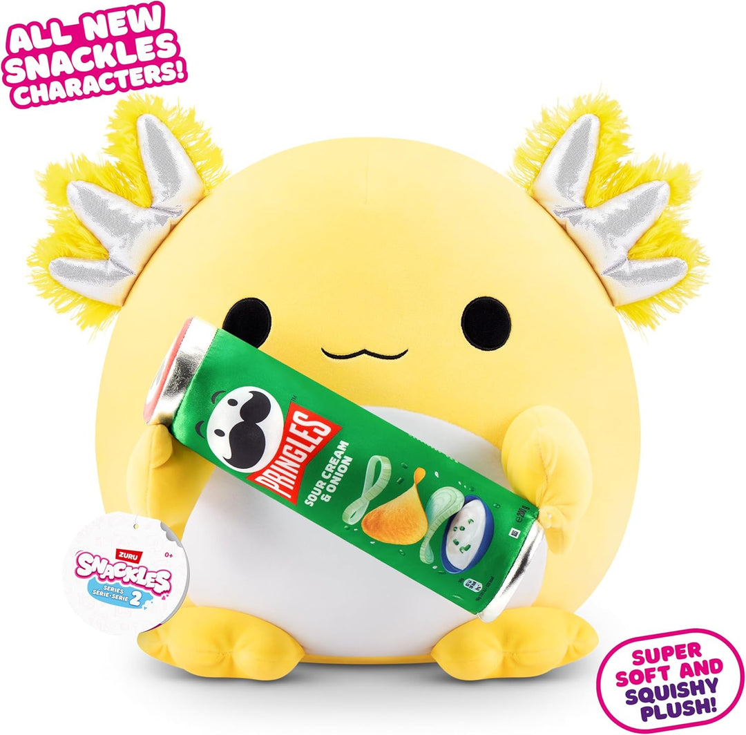 Snackles Serie 2 40 cm Snackle (Leon) von ZURU Kuschelig-weiches, beruhigendes, 40 cm grosses Plüsch