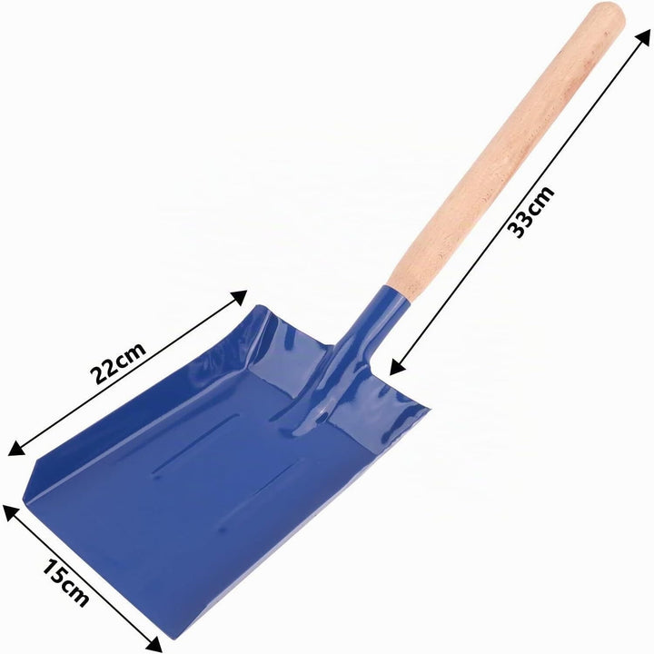 BAUSTER® Set Aschekasten Verzinkt + Metallschaufel für Kamin und Ofen Kohlenkasten/Aschebehälter Bri