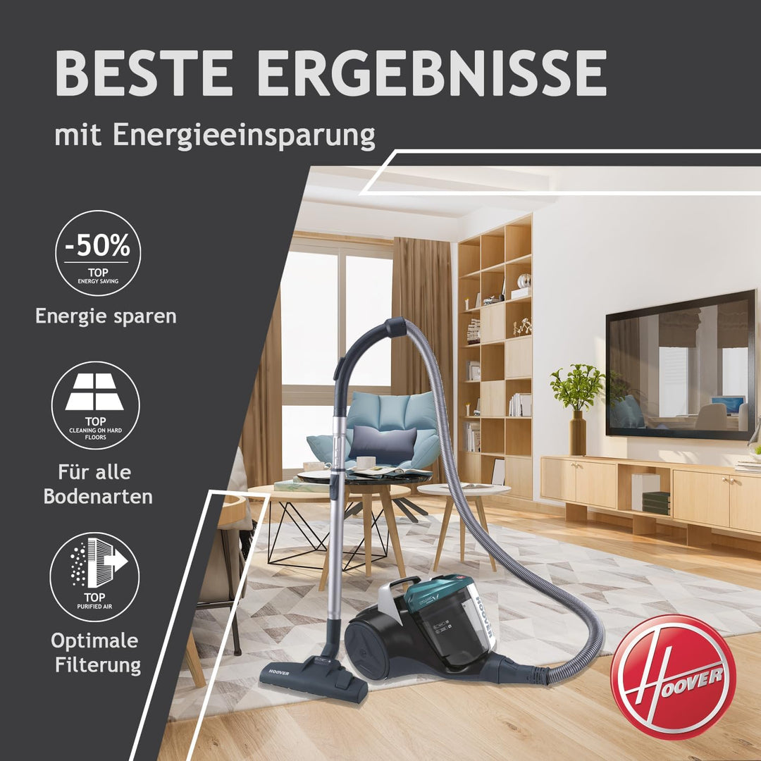 Hoover Staubsauger Tierhaare BREEZE PET mit Tier-Düse I Tierhaar-Staubsauger ohne Beutel für Hundeha