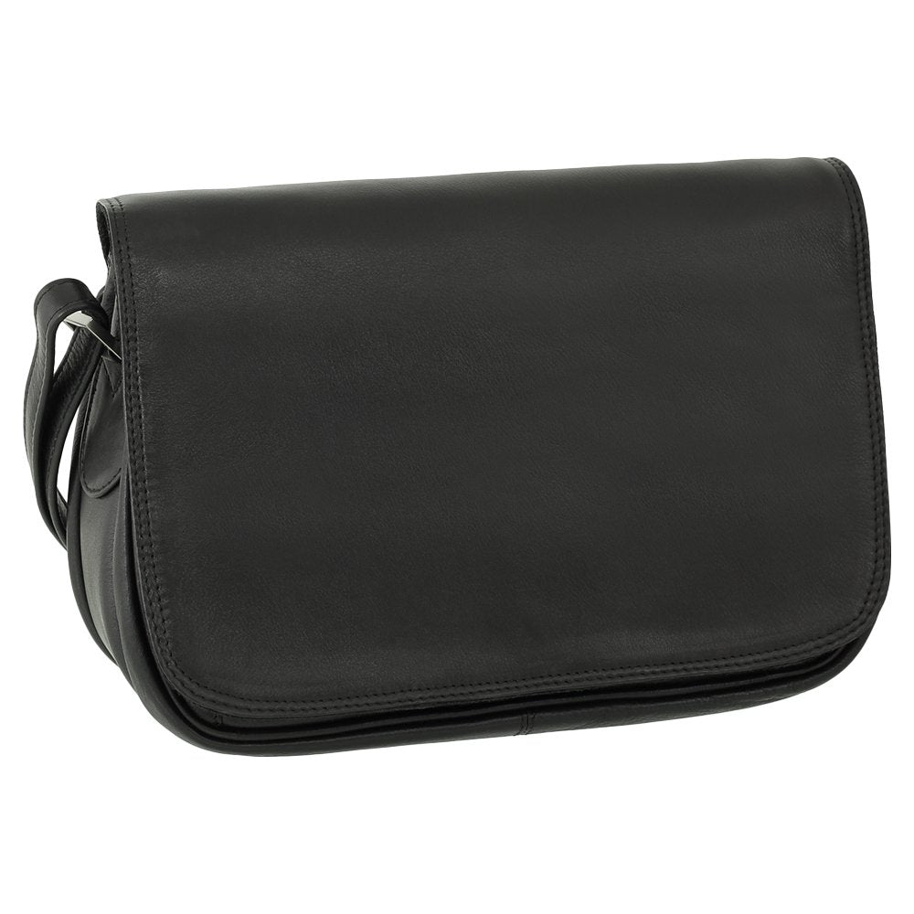 Ledershop24 Leder Damen Umhängetasche Schultertasche Festivaltasche Handtasche Tasche 28 cm vers. Fa