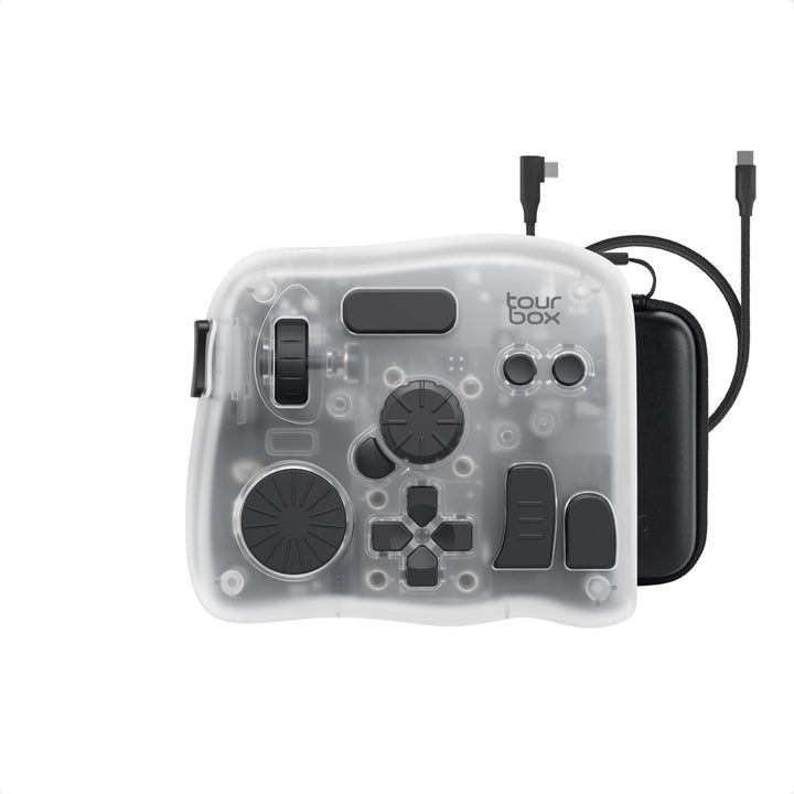 TOUR BOX Elite Plus, iPad-Zeichnen, Bluetooth-Controller für Video- und Foto- Bearbeitung, iPad/Mac/
