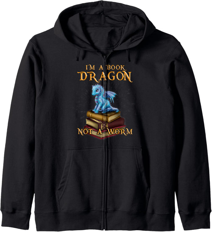 I'm a Book Dragon - Bookworm Gifts - Bookish Reader T-shirt Kapuzenjacke