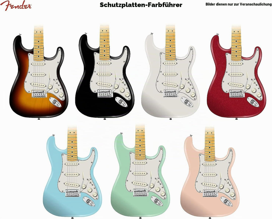 Fender Prewired Pickguard Strat Custom 69 white Weiss Brauch 69, Weiss Brauch 69