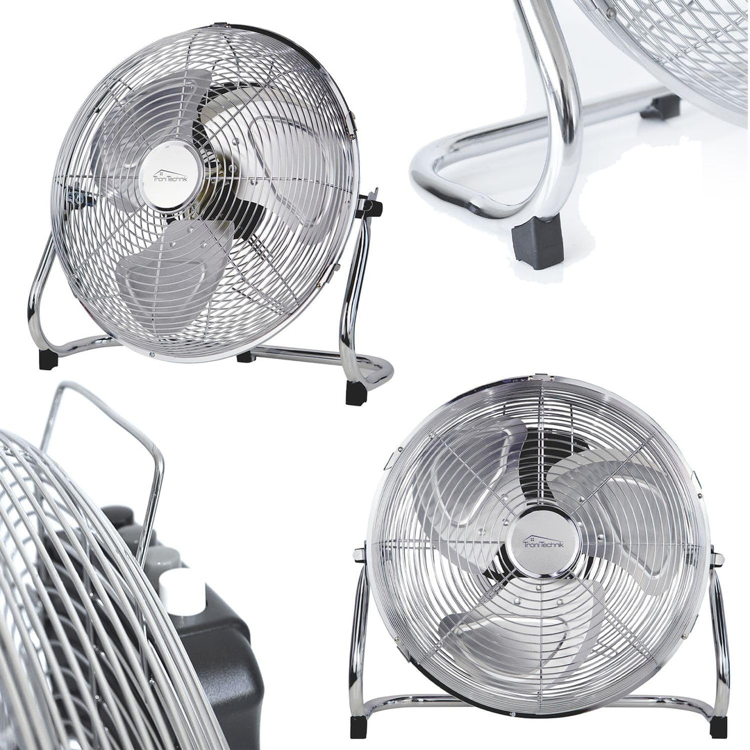 Tronitechnik® L Windmaschine mit 35 cm Ø | Ventilator Verstellbarer Winkel | Bodenventilator 3 Stufe