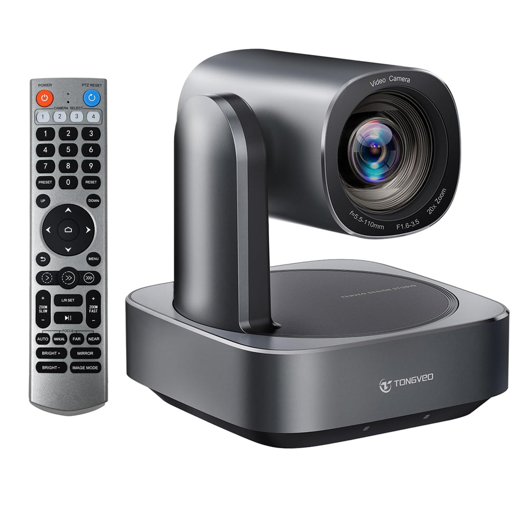 PTZ-Kamera mit 20-Fach optischem Zoom,TONVEO USB HDMI LAN IP Live-Streaming-Kamera,1080P 60fps Video