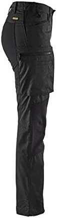 Damen Service Bundhose Stretch Armygrün/Schwarz C30 Schwarz C50, Schwarz C50