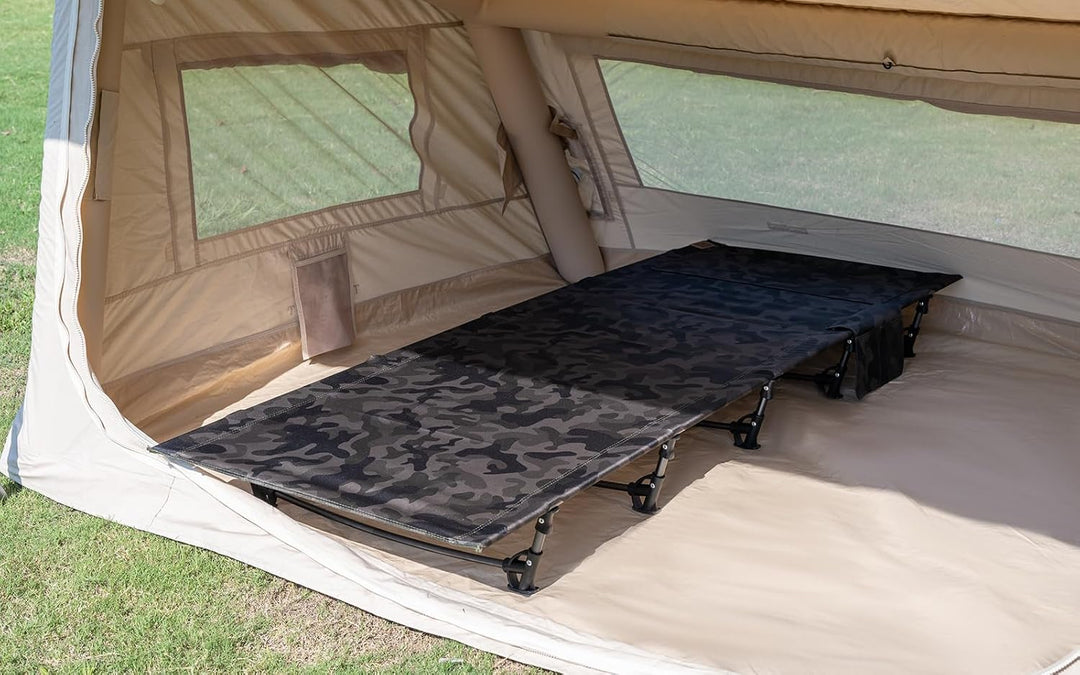 TOMOUNT Feldbett Ultraleichtes 190x70cm Camp Klappbett aus Aluminium Kompaktes Campingliege einfach