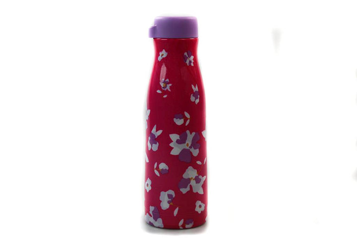 Tupperware Thermoflasche Fashion Flask 410 ml pink Blumenmuster 38571