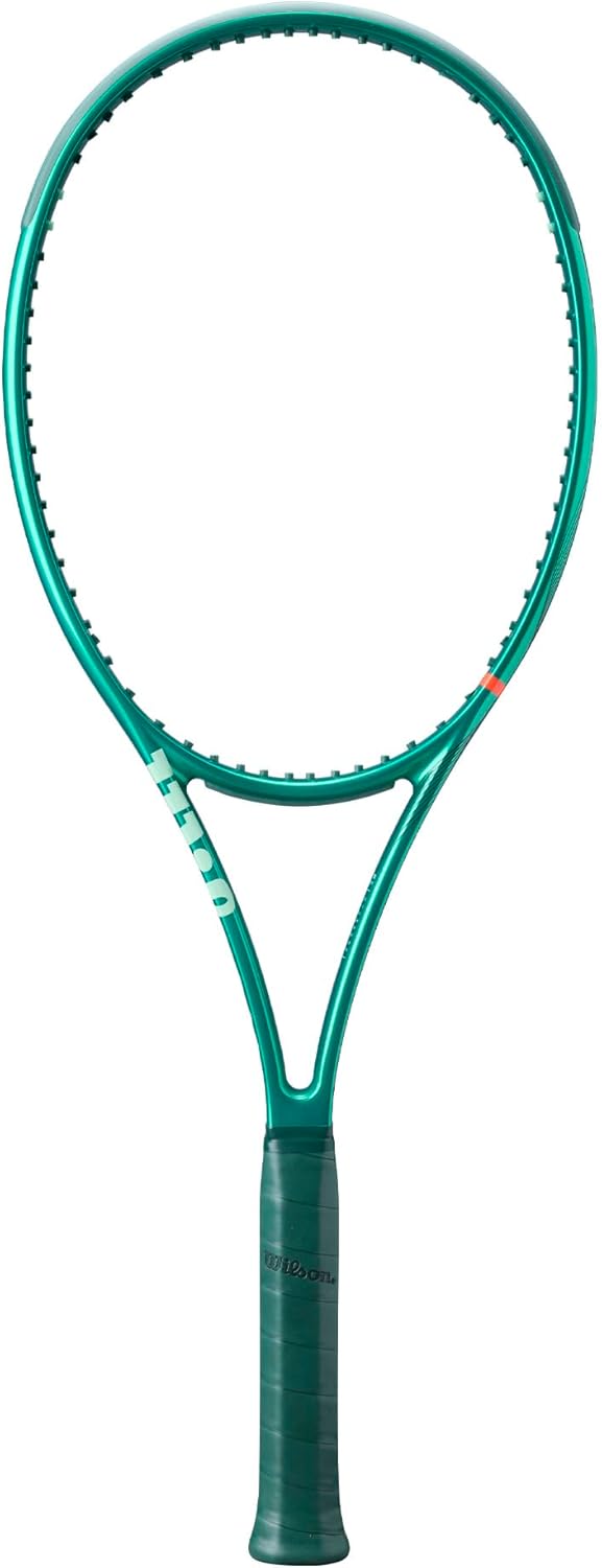 Wilson Tennisschläger Blade 98 V10 für Erwachsene, Griffgrösse 2-4 1/4", Schnürung mit natürlichem G