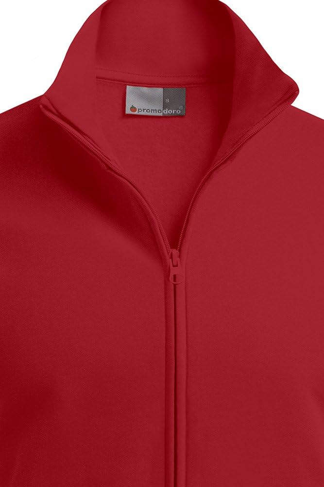 Stehkragen Zip Jacke Herren, Rot, S Fire Red S, Fire Red S