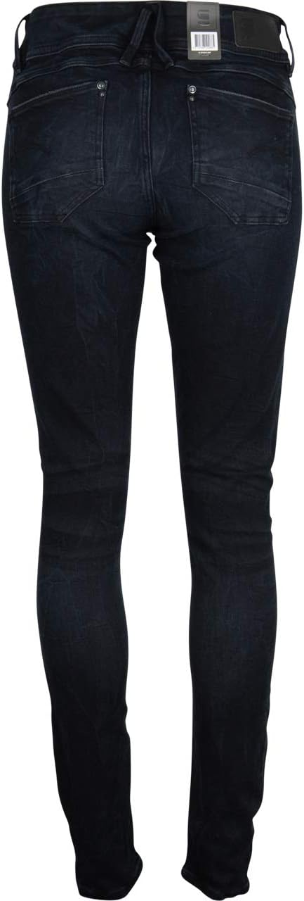 G-Star Raw Damen Jeans Lynn Mid Skinny Jeans 23W / 32L Blau (Dk Aged D06746-6545-89), 23W / 32L Blau