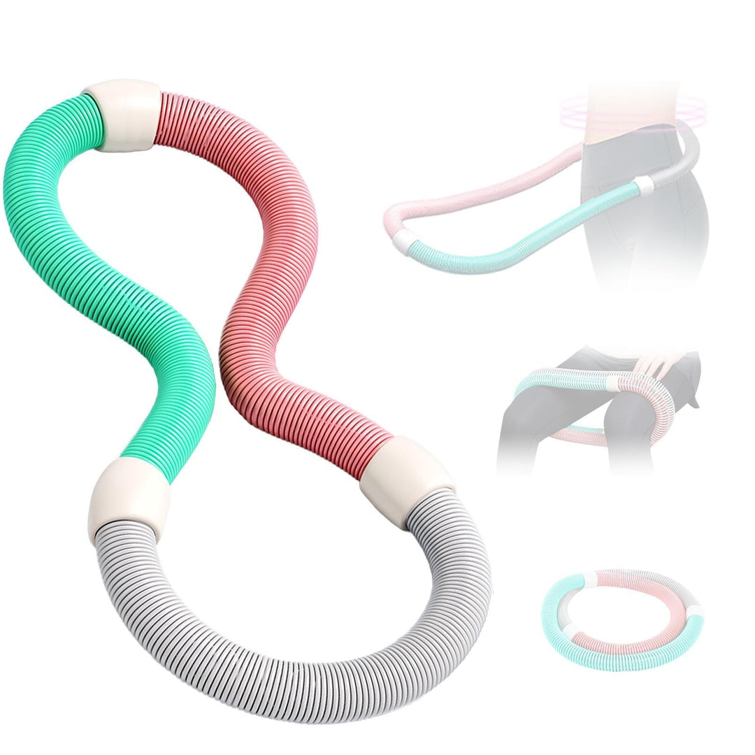 Hula Hoop Reifen Erwachsene für Erwachsene (1,65 kg) mit Federdesign, höherer Kalorienverbrauch, rüc