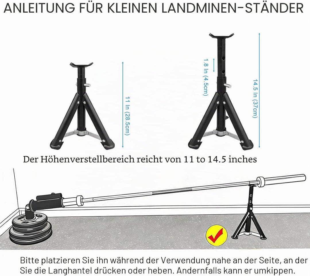 KORIKAHM Viking Press Landmine Griff für 5,1 cm olympische Langhantel, T-Bar Row Attachment Core Str