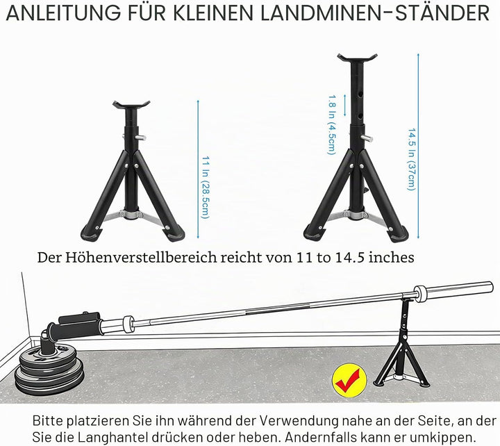 KORIKAHM Viking Press Landmine Griff für 5,1 cm olympische Langhantel, T-Bar Row Attachment Core Str