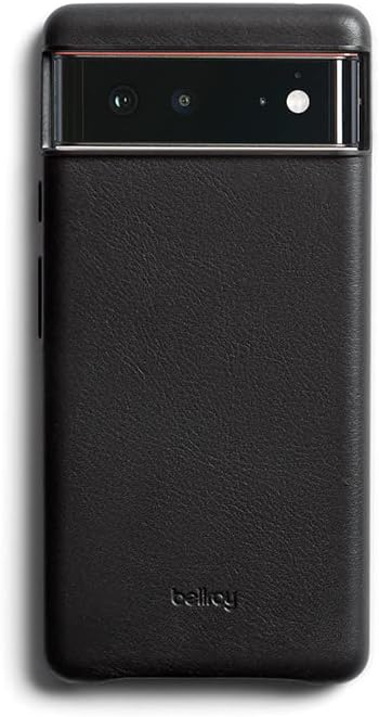 Bellroy Lederhülle für Pixel 6 – (Schlanke Handyhülle) - Black Schwarz, Schwarz