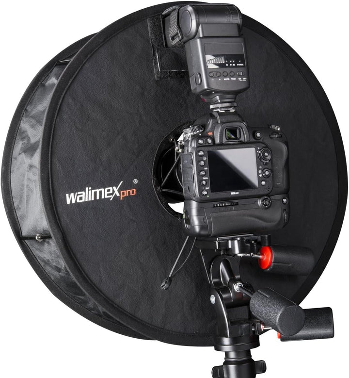 Walimex Pro Softbox RoundLight faltbar Softbox für Aufsteckblitze 46cm