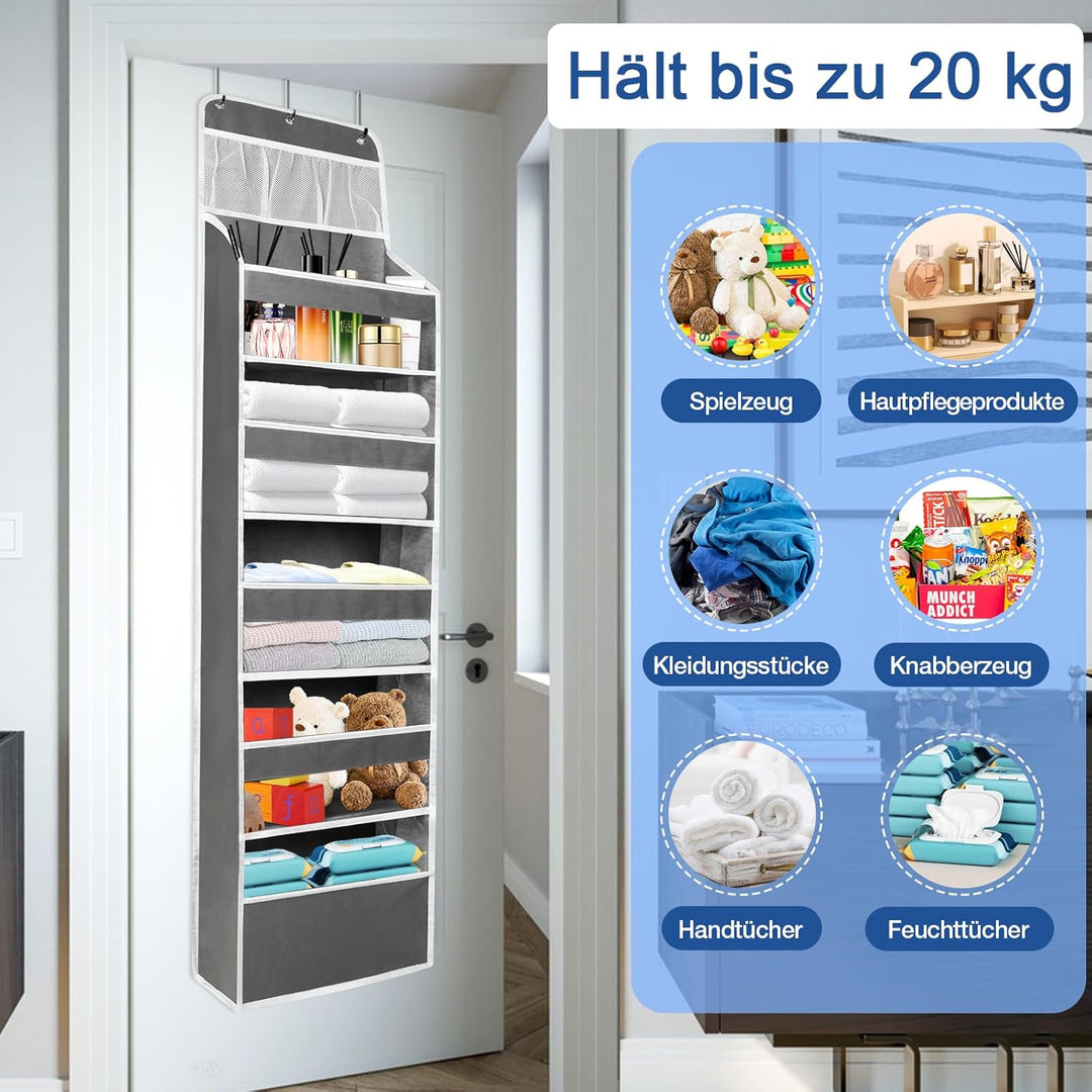 Küchenschrank Organizer Tür mit 5 Fächern - Schuhregal Tür Hängend für Bad, Küche, Kinderzimmer - Hä