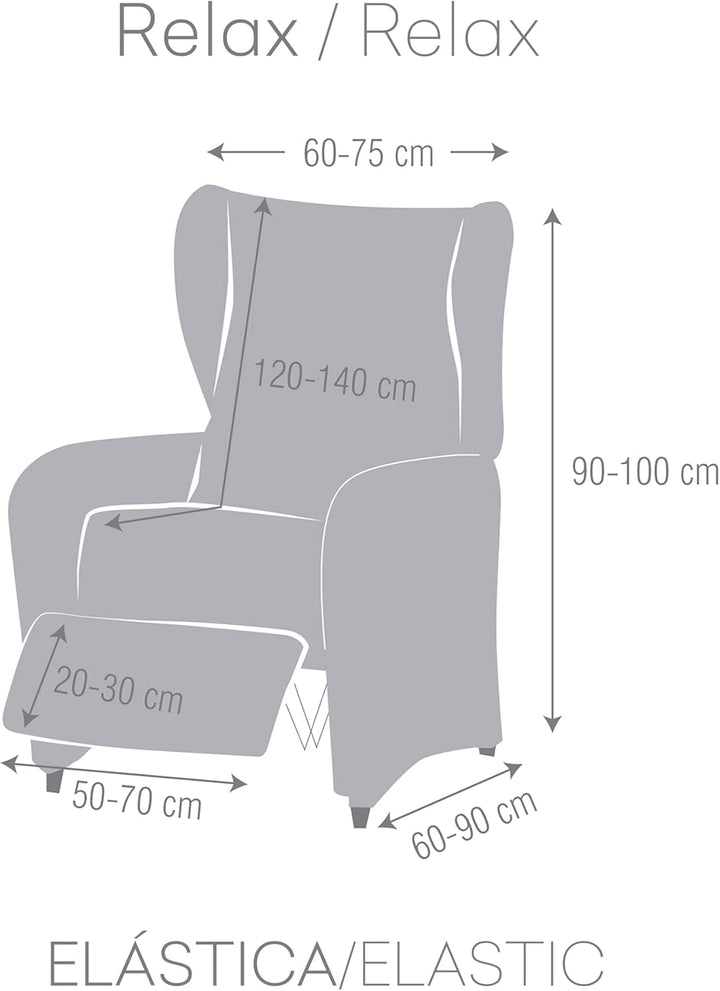Eysa Ulises elastisch Sofa überwurf relaxsessel, Polyester-Baumwolle, 08-rot, 37 x 5 x 29 cm, 08-rot