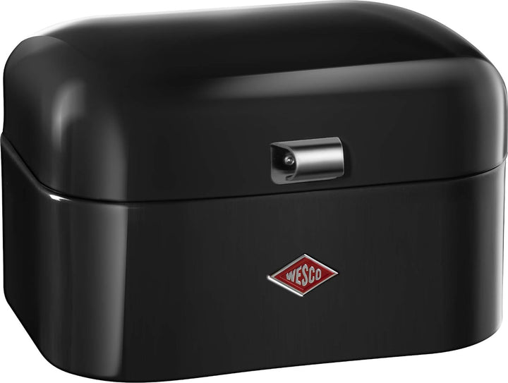 Wesco 235 101 Single Grandy Brotkasten schwarz 22 x 28 x 17cm (L/B/H), Edelstahl, Schwarz
