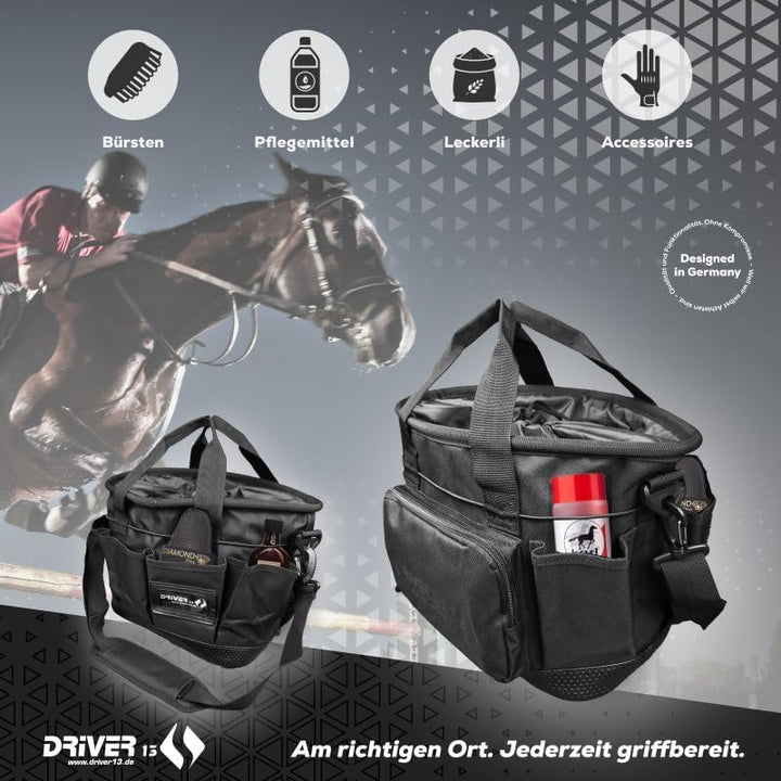 Driver13 Putztasche für Pferde Deluxe schwarz