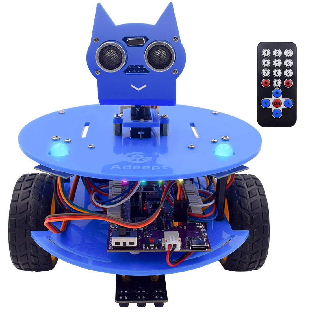 Adeept Smart Car Kit(Compatible with Arduino IDE), Line Tracking, Obstacle Avoidance, OLED Display,