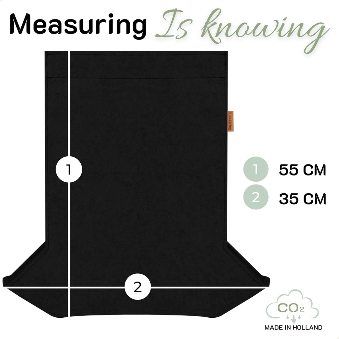 COHOSO® Briefkasten Schwarz mit Zeitungsfach - Klebender Wandbriefkasten ohne Schraube, Postkasten S