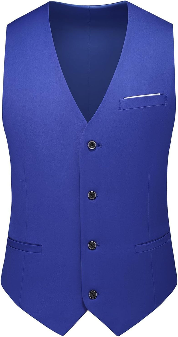 KUDMOL Herren 3-Stücke Anzug Business EIN Knopf Smoking Anzug für Männer Smoking Klassische Blazer W