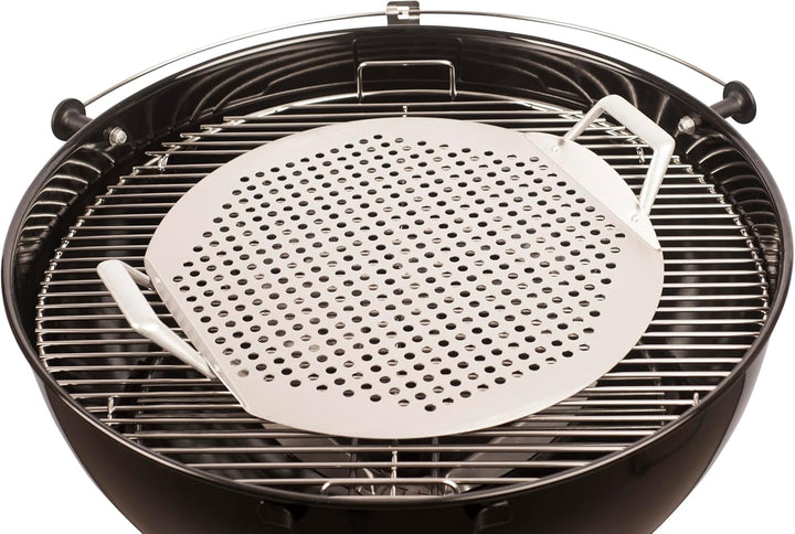 Grill Topper - Grillplatte aus Edelstahl – Perforiertes Grillzubehör Kompatibel mit Kugelgrill, Kama