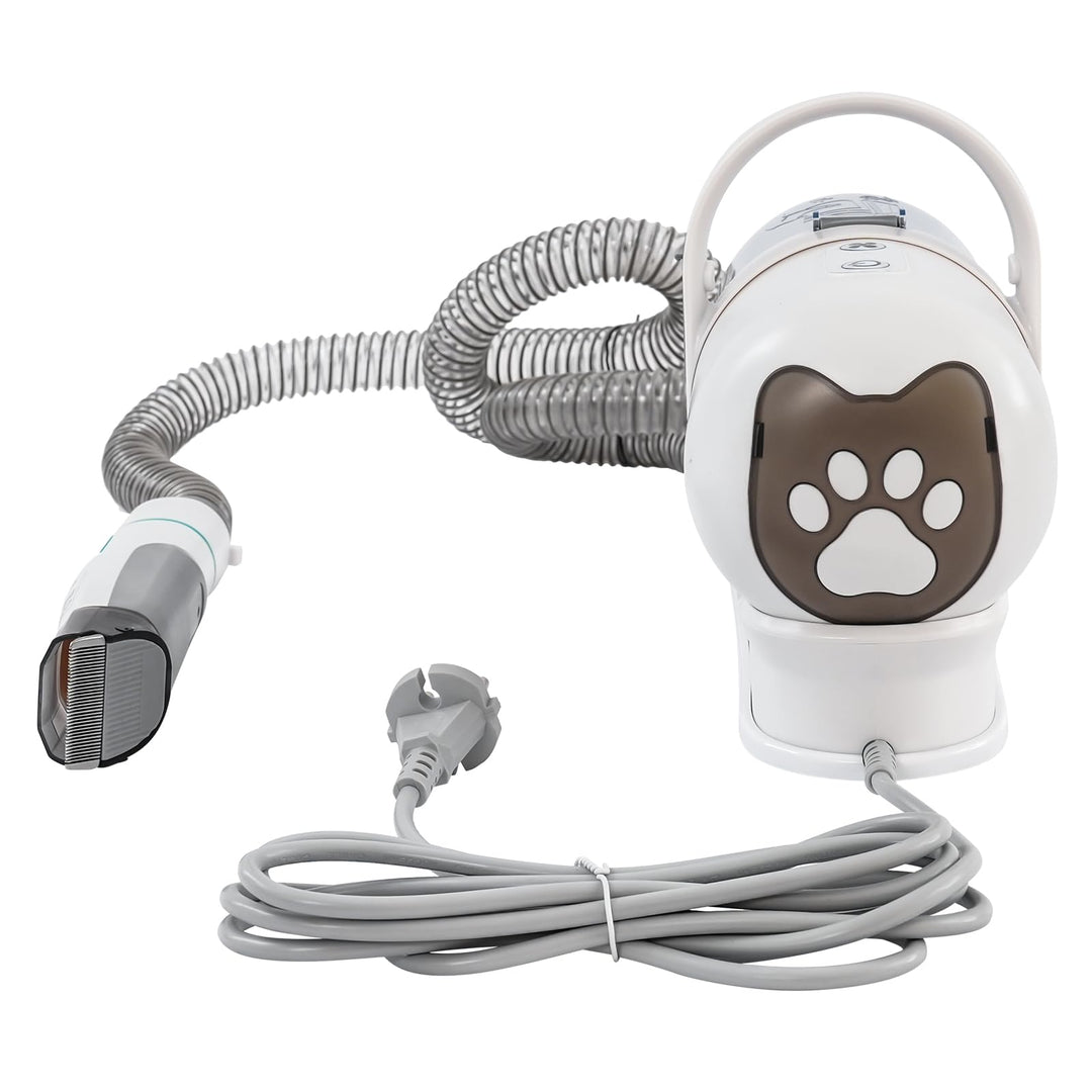 Hundeschermaschine | 7-in-1 Tierhaar Schermaschine mit Staubsauger | Schermaschine Hund mit 400W Mot