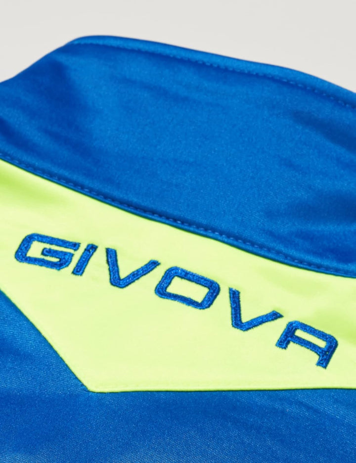 Givova Anzug Tuta Visa TRIACETATO Azzurro/Giallo Fluo Tg. S