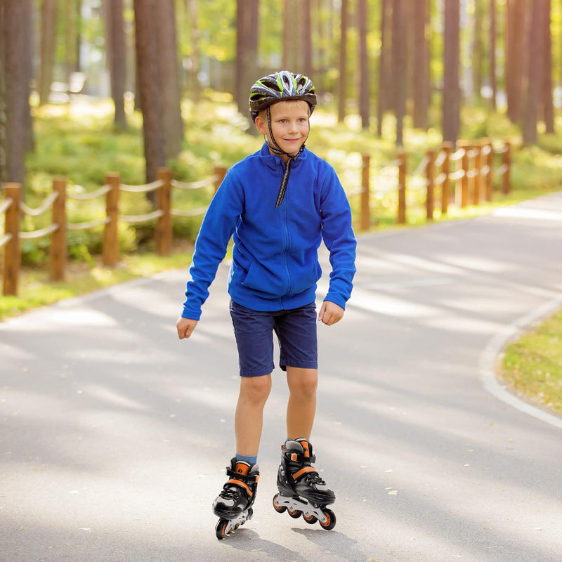 Navaris Inline Skates für Jungen & Mädchen - Inline Rollerblades Rollschuhe grössenverstellbar - Inl