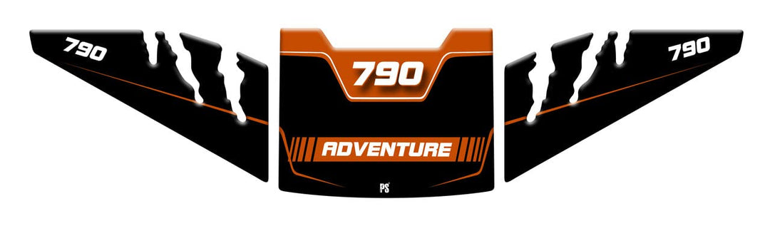 Aufkleber mit 3D-Effekt, Tankschutz aus Harz, kompatibel mit KTM 790 Adventure - Tankpad und Seitens