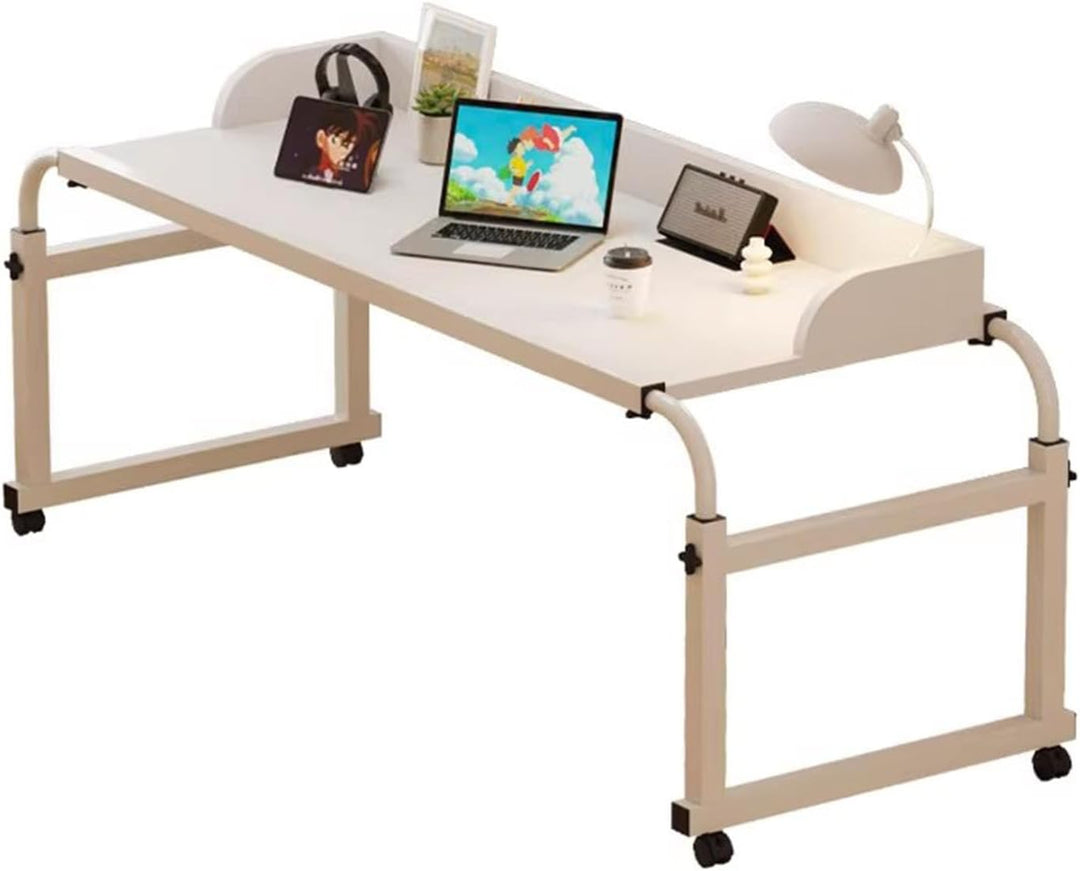 GXQFC Über-Betttisch auf 4 Rollen, Höhenverstellbar 65-95CM/Breitenverstellbar 115-210CM Overbed Tab